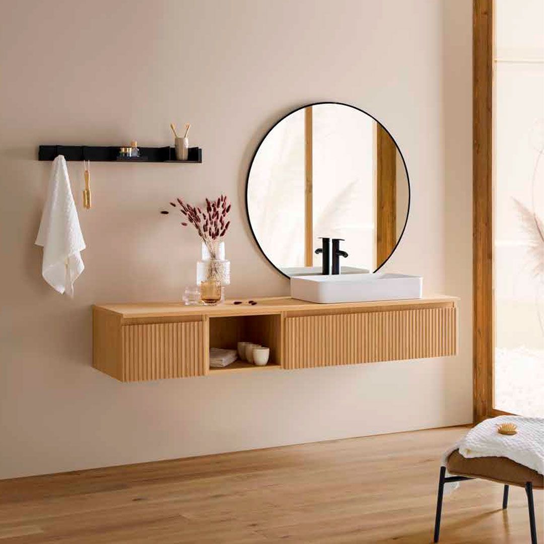 Diseño de baño completo con mobiliario Naxani y azulejos Cenemar - Soluciones integrales para reformas Diseño de baño completo con mobiliario Naxani y azulejos Cenemar - Soluciones integrales para reformas