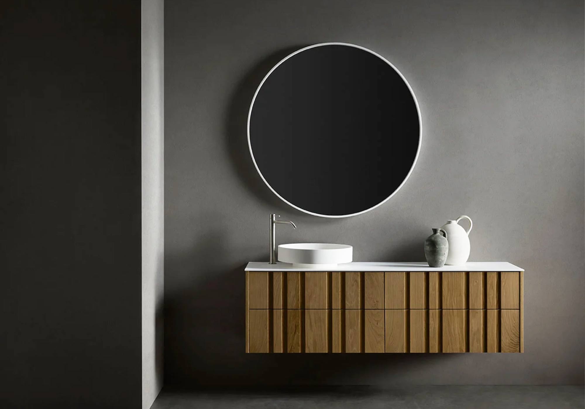 Mueble de lavabo en madera maciza IGI de Naxani en cenemarinteriorismo.es Mueble de lavabo en madera maciza IGI de Naxani en cenemarinteriorismo.es