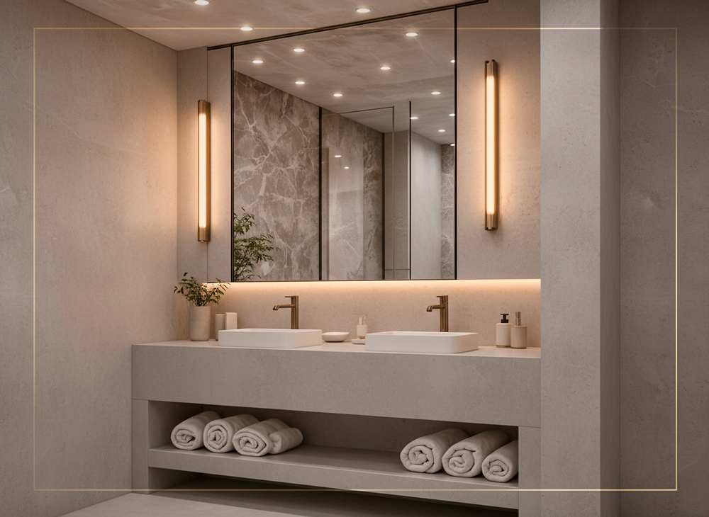 mueble de baño fabricado a medida en azulejo porcelanico mueble de baño fabricado a medida en azulejo porcelanico